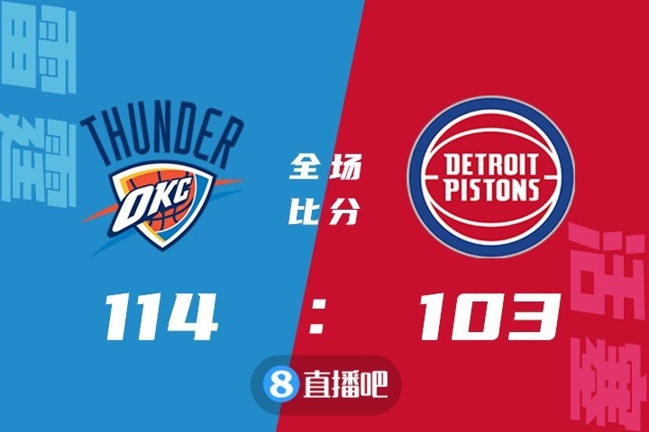 🏀亚历山大30+13 多特28分 康宁汉姆28+12+6 雷霆送活塞九连败