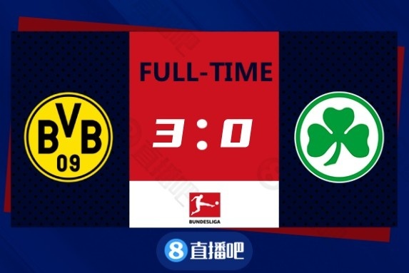 德甲-哈兰德双响+造点马伦破门 多特3-0菲尔特终结两轮不胜