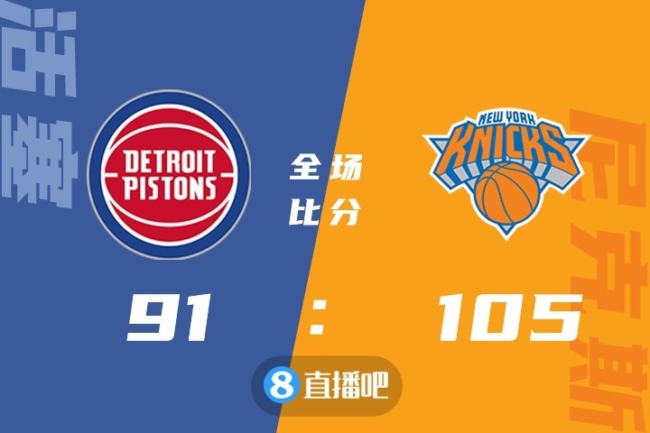 🏀兰德尔21+11 罗宾逊17+14 尼克斯三人20+击退活塞