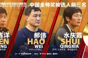 2021中国金帅奖前三揭晓：陈洋、郝伟、水庆霞