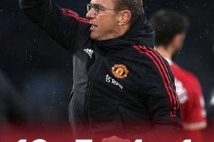 🤔评价如何？朗尼克上任后，曼联12场英超7胜4平1负