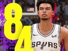 😲2K初始评分84！文班亚马：还不错 赛季结束肯定能到90
